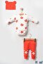Eared Teddy Bear 100% Cotton 3-Piece Baby Boy Set - 2
