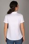 Women's White Short Sleeve Lycra Cotton Classic Shirt - 6