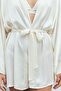 Fumée Ecru Short Satin Dressing Gown / Kimono - 4