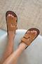 Palmeira Women's Velcro Strap Suede Slippers Tan - 2