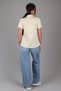 Women's Yellow Striped Short Sleeve Lycra Cotton Classic Shirt Dk004-6 - 7