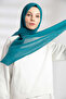Petrol Blue Chiffon Shawl - 2