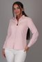 Women's Powder Pink Lycra Long Sleeve Cotton Classic Shirt - 3