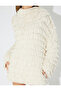 X Zeynep Cushion - Long Sleeve Lightweight Stand Collar Oversize Tassel Pullover Dress - 6
