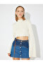 Bell Sleeve Crop Sweater Textured Mock Neck - 3