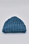 Women's Hand Knitted Winter Wool Beanie Petrol - 2
