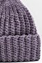 Women's Hand Knitted Winter Wool Beret Orchid - 3