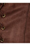 X Zeynep Cushion - Front Cross Tie V Neck Slim Fit Crop Faux Suede Vest - 7