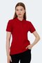 Vera I Women's Polo Neck Red T-Shirt