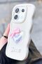 Redmi Note 13 Pro 4g Compatible Colorful Heart Ribbon Detailed Glittery Wavy Sweety Case - 6