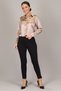 Women's Dark Beige Lycra Satin Long Sleeve Evening Dress Shirt - 5