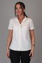 Women's Ecru Lycra Short Sleeve Cotton Classic Shirt