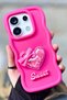 Redmi Note 13 Pro 4g Compatible Colorful Heart Ribbon Detailed Glittery Wavy Sweety Case
