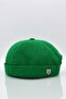 Women's Hipster Folding Cap Green Docker Hat - 2