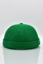 Women's Hipster Folding Cap Green Docker Hat