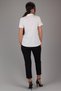 Women's Ecru Lycra Short Sleeve Cotton Classic Shirt - 6