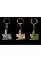 Metal Galata Tower Keychain - 2
