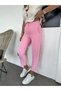 High Waist Pink Filet Pants - 3