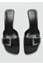 Buckle leather sandals - 6