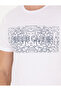 White Slim Fit Pierre Cardin Printed Crew Neck T-Shirt 50262618-Vr013 - 7