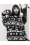 Gothic Punk Christmas New Year Bat Knitwear Sweater