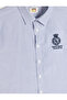 Boy's Blue Long Sleeve Shirt - 3