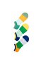 3 Pairs Patterned Men's Ballerina Socks