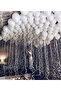 50 Pieces Metallic Pearlescent Shiny White Balloon 12inc