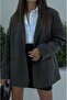 Anthracite Oversize Blazer Jacket - 5