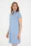Women's Light Blue Knit Dress 50285859-VR003 - 3
