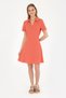Women's Powder Polo Collar Knitted Dress 50285872-Vr042 - 3