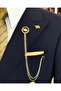 Italian Style Double-Breasted Jacket Pants Suit Navy Blue T4339 - 4