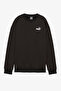 Ess+ Relaxed Women's Black Crew Sweatshirt - Small Logo 68148701