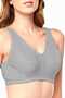 Women's Cotton Combed Cotton Half Tank 3 White 3 Gray - 4