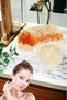 Set of 2 Natural Set Pumpkin Fiber Goat Milk Honey Soap Exfoliating Care Firming Acne Cleansing Facial Pad - 3