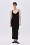 Black Glitter V-Neck Knitwear Dress