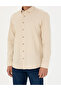 Beige Regular Fit Long Sleeve Shirt 50274590-Vr011 - 6