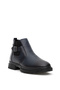Navy Blue 100% Leather Boots 50298490-Vr033 - 3