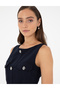 Navy Blue Regular Fit Woven Dress 50292893 -Vr033 - 4