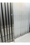 Uranium V-6113 Silver Detail 1/3 Firmly Plied Tulle Curtain Apm - 7