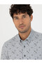 Blue Slim Fit Long Sleeve Shirt 50273562-Vr036 - 2