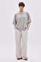 Stone Waist Elastic Lace-Up Trousers