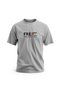 T-Shirt Short Sleeve Free Palestine Palestine Flag Gray Printed Unisex Cotton