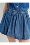 X Tuba Ünsal - Denim Mini Balloon Skirt - 5