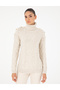 Ecru Regular Fit Turtleneck Sweater 50294435-Vr019