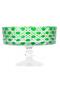 Bowl Standing Bowl Glass Bowl Presentation Bowl Straw Pattern Sandra 25 Cm Green