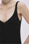 Black Glitter V-Neck Knitwear Dress - 5