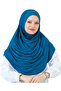 Long Ready-To-Wear Turban Soft Scarf Islamic Clothing Viscose - Turquoise