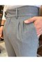 Italian Cut Belt Pleated Anthracite Fabric Pants T10804 - 3