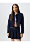 Crop Jacket with Buttoned Flap Pocket Detail - 2